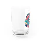 SOU＆SOUの亀乗り子猫 Water Glass :left