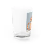 Yu-pirateの親子猫 Water Glass :left