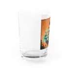 サイケデリック平和堂のサイケガヤトリーマントラ Water Glass :left