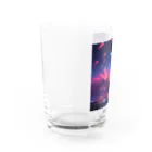 million-mindの色彩豊かな夕空 Water Glass :left