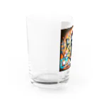 CatCraftsの猫のダンスパーティー Water Glass :left