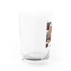 ソルブラインのお仕事猫「ブライ」 Water Glass :left