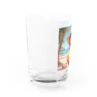 Chama's shopのビーチガール Water Glass :left