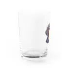 ドッグハウスベティのブラックタン・ダックス Water Glass :left