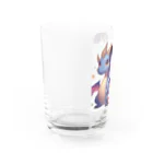 ピクセルパレットのドラゴンと可愛い女の子3 Water Glass :left