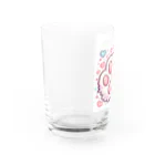 ニャンHouseのかわいいピンクの肉球 Water Glass :left