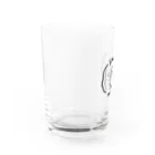 サウナ好きのカワウソのSauna is HOT！なサウナ好きのカワウソシリーズ(黒) Water Glass :left