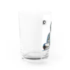 D・K　Design.saitama　ディーケーデザインさいたまのDKデザイン　白背景　銀の大仏様 グラス左面