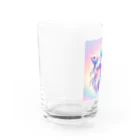 くちベタのユニコーンカラーのハーフムーンベタ Water Glass :left