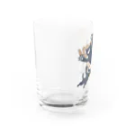 AckeeWolf Art Shopのジャンプ猫 Water Glass :left