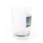 ADOのこちらを見つめる猫 Water Glass :left