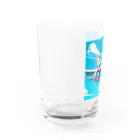 yohiti193の空飛ぶ飛行機のイラスト Water Glass :left