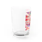 キュート＆クールの夕暮れ時のシーソー少女（３Dアニメ風） Water Glass :left