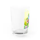 かるるんショップのあじさいとカタツムリ　雨上がり Water Glass :left