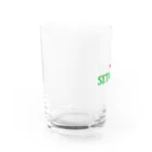 せたが屋さんの世田谷グッズ　グリーンロゴ（setagaya item） Water Glass :left