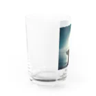 うみのいえ　シロクマ店のシロクマ ロンリー Water Glass :left