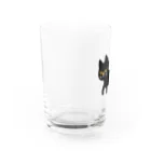 宇野のお店の黒猫ちゃん Water Glass :left