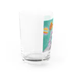 ERiMARi'SHOPのPoppin'エメラルドグリーン Water Glass :left