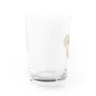 抽象画の世界の月のような抽象画 Water Glass :left