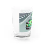 kawadangoのかわいい緑の車 Water Glass :left