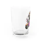 ふんわか ぷにゅのラブリーパグ Water Glass :left