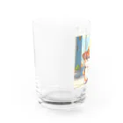 アミュペンのふわふわのネコがお買い物中！ Water Glass :left