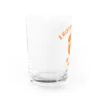 『NG （Niche・Gate）』ニッチゲート-- IN SUZURIのI GOT MY MIND SET ON YOU.(橙) Water Glass :left