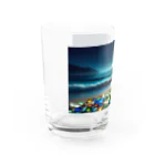 yunakiziの夜に輝くシーガラス Water Glass :left