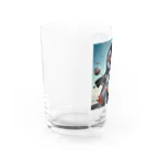 YFCのサングラスをかけたワイルドなペンギン① Water Glass :left