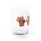 atelier_lapislazuliのくまはにわ4（うしろ） Water Glass :left