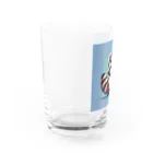 himajinseijin01のドット絵アライグマちゃんTシャツサイズ Water Glass :left