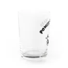 PokuStarのバスケットボール　パワーフォワードなネコ Water Glass :left