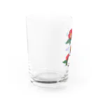 綾錦工房 りこりすの三味線 -雪月花- 【椿】 Water Glass :left