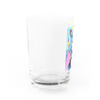 なめたけのしぐれ　ロングver Water Glass :left