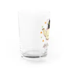 AckeeWolf Art Shopの猫の今日の隠れ家 Water Glass :left