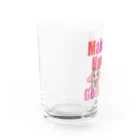 H&L_lab.のハピぞうくんとラキりんちゃん Water Glass :left