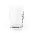 ちもちもの変わった模様のパイドデグーちゃん Water Glass :left