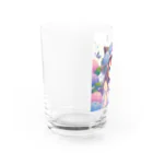 yos-1292583のねこニコばん Water Glass :left