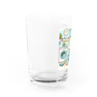 葉っぱのねこ　洗濯日和 Water Glass :left