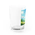 Rパンダ屋の「美しい緑の風景」グッズ Water Glass :left