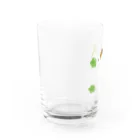ジャックラッセルテリアのお店のモンステラを Water Glass :left