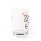 chicodeza by suzuriのビビッドな蝶々 Water Glass :left