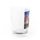 アニマル アイテム ショップの東京のたぬき Water Glass :left