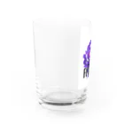 Future Starry Skyの紫色の薔薇 Water Glass :left