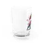 PALA's SHOP　cool、シュール、古風、和風、の恐竜と少女　Ⅲ Water Glass :left