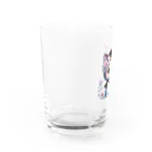 Snow-peaceのペンギンコスチュームのキュートな子猫 Water Glass :left