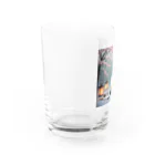 raimu-の着物女性と桜 Water Glass :left