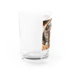 キャットパラダイス☆彡の3匹の猫ちゃんグッツ Water Glass :left