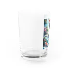 NaturalCanvasの鯉の滝登り Water Glass :left