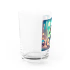 noiSutoaの疾走するパンダ Water Glass :left